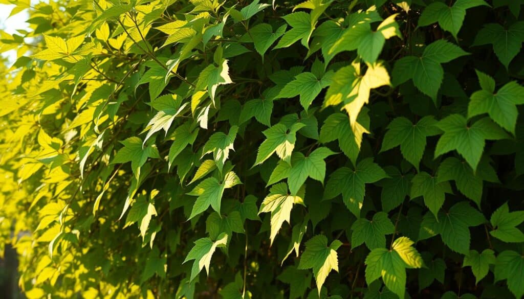 beblätterte Triebe Rhus
