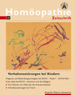 Homöopathie Zeitschrift I/2002: Verhaltensstörungen bei Kindern