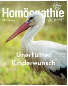 Homöopathie Zeitschrift III/2020: Unerfüllter Kinderwunsch