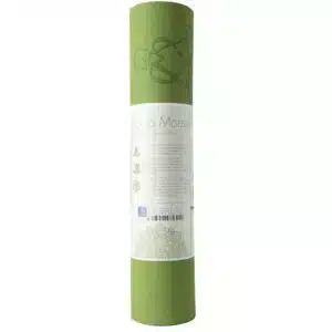 Yogamatte TPE ecofriendly - hellgrün / grau